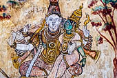 The great Chola temples of Tamil Nadu - The Brihadishwara Temple of Thanjavur. Painting of the Nayaka period (xvii c.) on the inside wall of the cloister. 